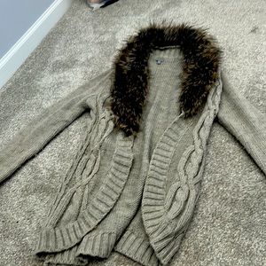 Size small fur lined sweater